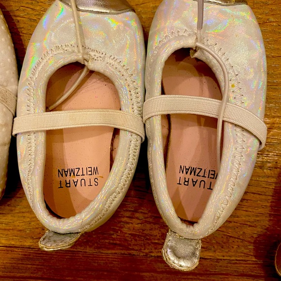 Bundle of 7 newborn / toddler shoes — STUART WEITZMAN and others - Picture 4 of 10